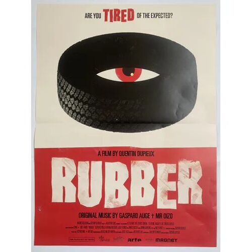 Rubber - Affiche De Cinéma Pliée - Format 40x53 Cm - De Quentin Dupieux Avec Stephen Spinella, Roxane Mesquida, Jack Plotnick - 2010