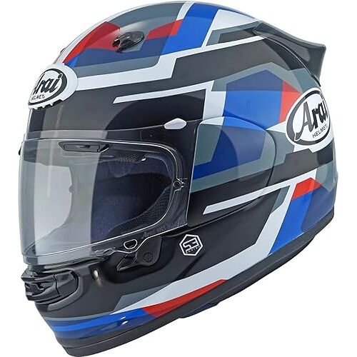 Arai Quantic Abstract Casque, noir-blanc-bleu, taille M pour Hommes