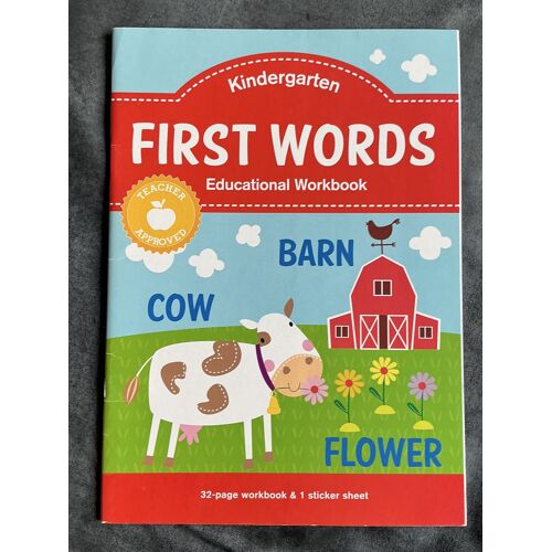 First Words Kindergarten. Educational Workbook