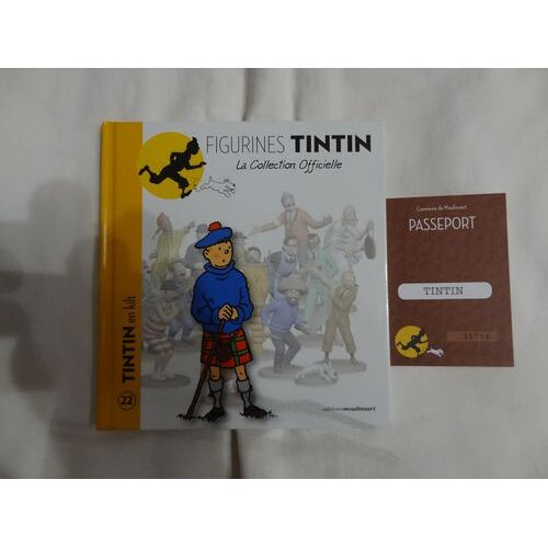 22 Tintin En Kilt Livre Et Passeport