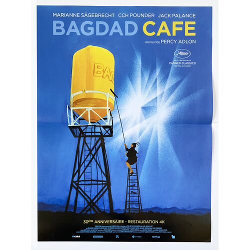 Bagdad Café - Affiche De Cinéma Pliée - Format 40x54 Cm - De Percy Adlon Avec Marianne Sägebrecht, Cch Pounder, Jack Palanceo - Ressortie