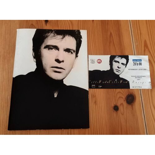 Peter Gabriel - Programme Et Billet De Concert Tournée So