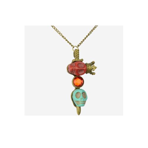 Collier Epée , Couronne , Tete De Mort , Crane
