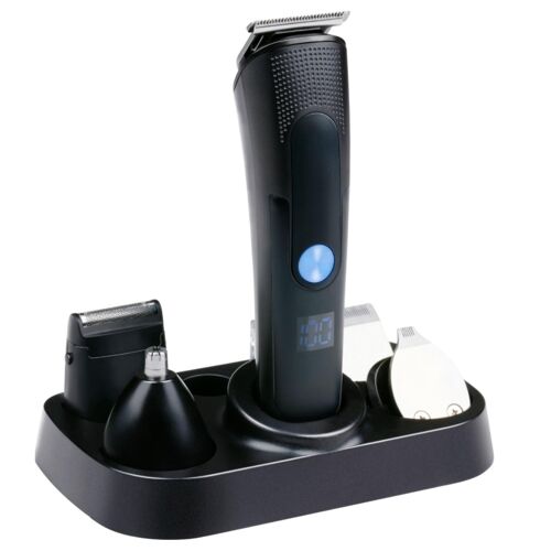 Mexx Trimset ¿ Kit De Grooming Avec Lames T Et U ¿ Embout Neushaarmes ¿ Sabots 3/6/9/12 Mm ¿ Charge Type-C ¿ Affichage ¿ Set De Soin Pour Cheveux, Barbe Et Finition