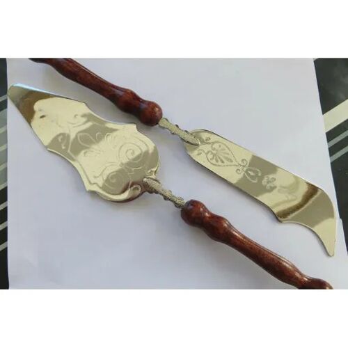 Lot Ancien Pelle À Gâteau Et Couteau À Poisson