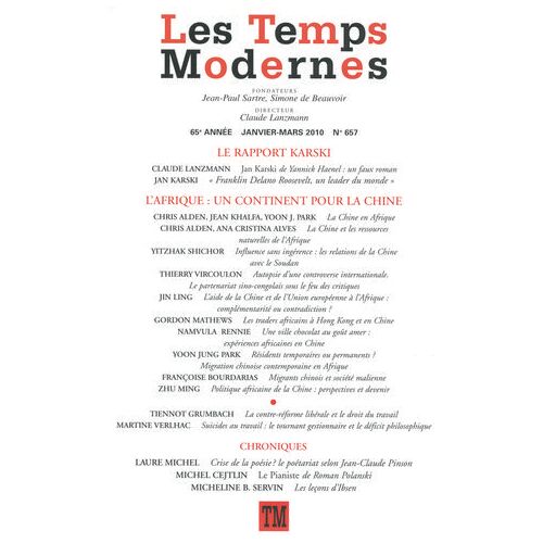 Les Temps Modernes N° 657