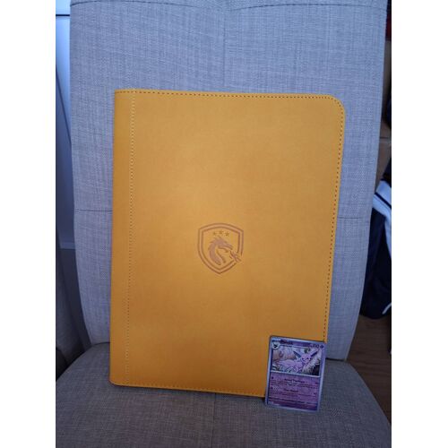 Classeur De Rangement Pour 360 Cartes Pokemon / One Piece Tcg En Jaune