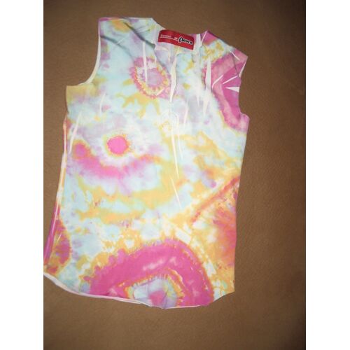 Top Double One Peace Coton Taille 36 Multicolore