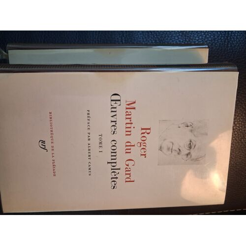 R Martin Du Gard Oeuvres Complètes Vol 1+2 Pléiade , Emboîtage Rhodoïd Demi-Jaquettes
