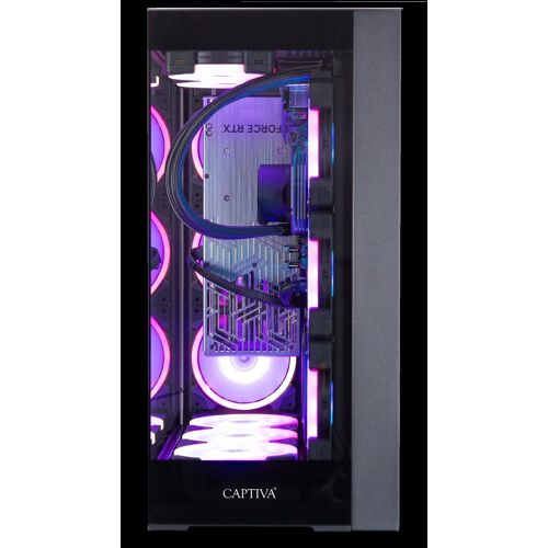 CAPTIVA Highend Gaming R90-260 AMD Ryzen 9 9900X3D 64 Go DDR5-SDRAM 2 To SSD NVIDIA GeForce RTX 5080 Mini PC Tour Noir