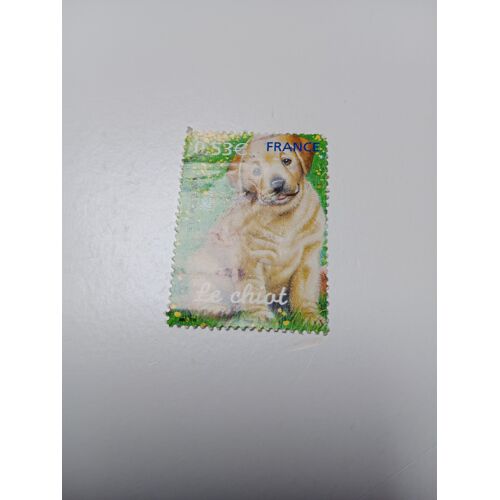 Timbre France Oblitéré 0,53 Yvert N° 3898 Série Nature Faune Le Chiot De 2006