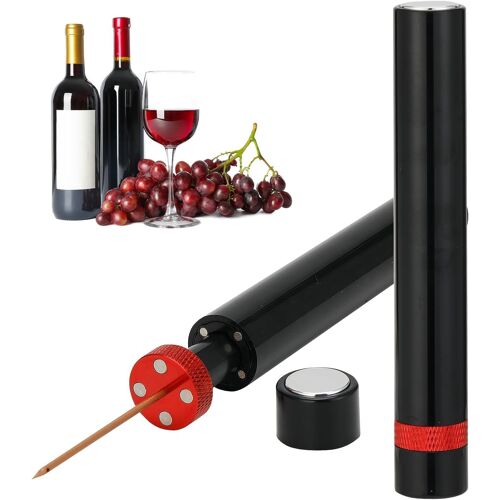 Tire Bouchon Pompe, Tire Bouchon À Pression D'air 7s Cork Pops Out, Ouvre Bouteille Vin Outils 2-En-1 Avec Pompe À Air, Wine Opener Portable Accessoire, Pour Sommelier Amateurs Maison Restaurant Fête
