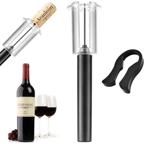 Un Tire-Bouchon À Pression D'air Cork Pops, Bouchon Portable Poche Pompe À Air Ouvre Bouteille De Vin, Out Ouvre Bouteille Décapsuleur Outils, Avec Clipcable Usb C Charge Rapide 3,1a, [2m+2m+0,5m/Lot