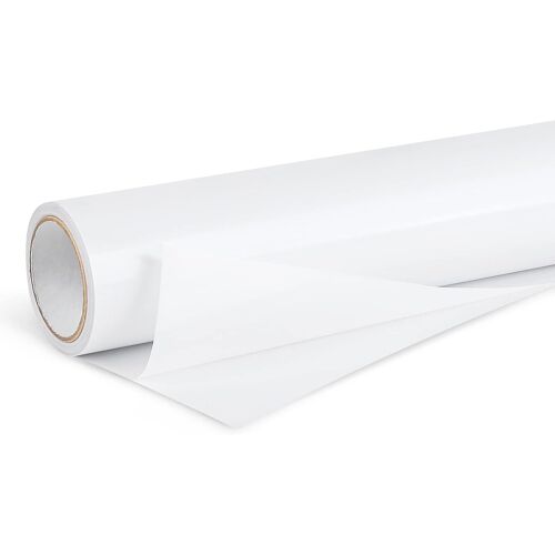 Kalanka-Vinyle Adhésif Blanc Brillant, 30 X 500 Cm Pet Vinyle Adhésif Blanc Pour Cricut, Silhouette Cameo, Vinyle Permanent Pour Cadeaux De Bricolage, Mug, Fenêtre, Céramique, Plastique
