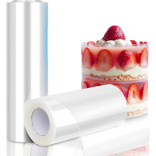 KALANKA-Film de bord de gâteau de 16 cm de haut pour stabiliser la décoration, colliers en acétate, rouleau pour décorations de gâteaux, mousse, chocolat, dessert, anneaux, gâteau, film plastique