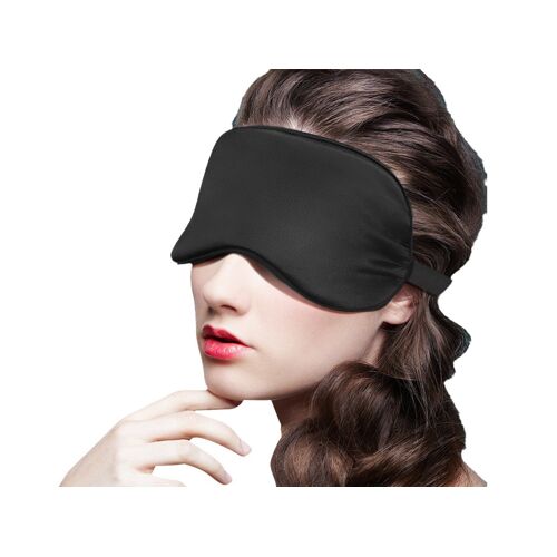 Masque De Sommeil En Soie Avec Sangle Ajustable Et Pochette De Rangement 