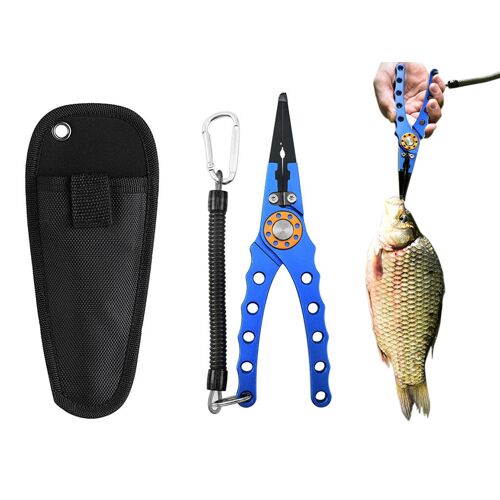 Pince De Pêche En Aluminium Avec Dégorgeoir Et Coupe-Fil