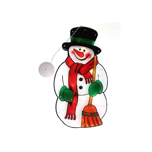 Guirlande Lumineuse Led Bonhomme De Neige Pour Décoration De Fenêtre De Noël