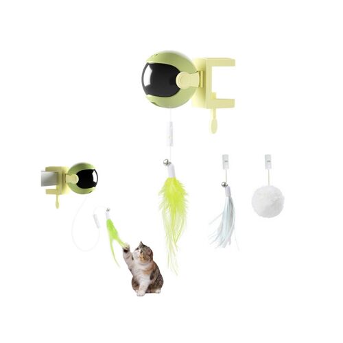 Ensemble De Jouets Interactifs Automatiques Pour Chat Avec Fonction De Levage - Vert