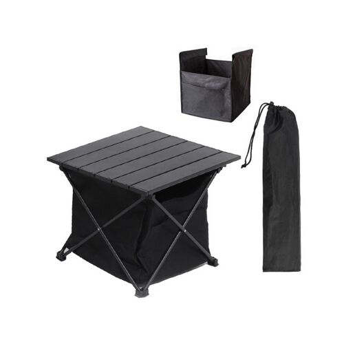 Table De Camping Pliante En Aluminium Avec Sac De Transport 40x34cm