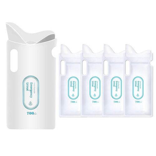 Lot De 4 Sacs À Urine Jetables De 700 Ml Pour Les Voyages Et Le Camping