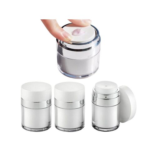 Lot De 4 Pots À Pompe Airless Rechargeables Pour Crèmes Et Lotions