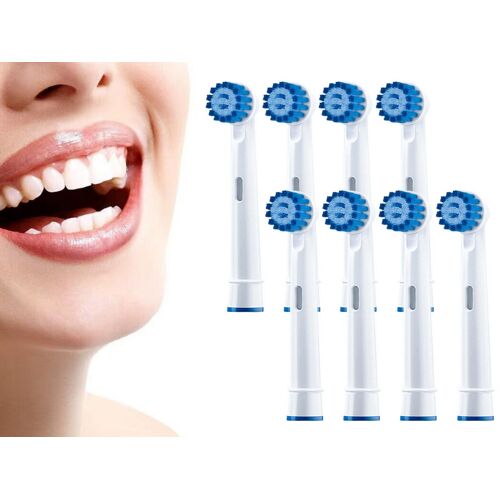 Lot De 8 Têtes De Brosse À Dents Électriques De Rechange Pour La Gamme Oral-B Pro.