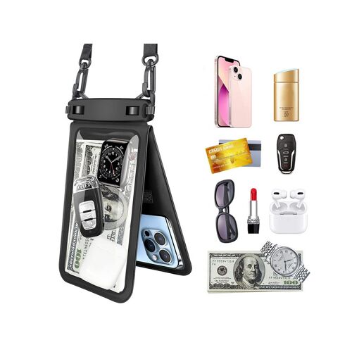 Pochette Pour Téléphone Double Compartiment Résistante À L'eau Avec Cordon