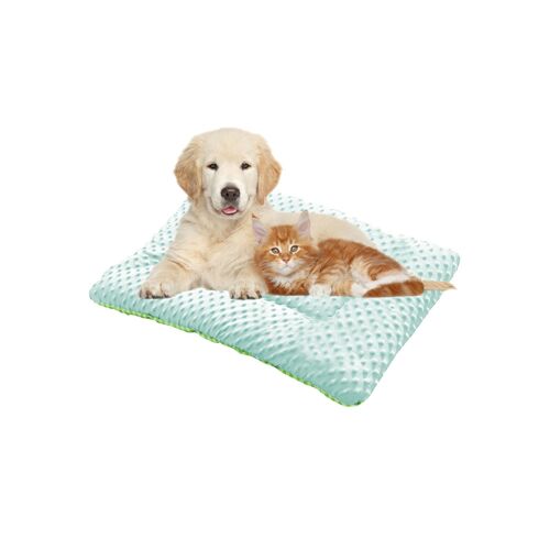 Tapis De Couchage Double Face Pour Animaux De Compagnie 53 X 40 Cm - Vert
