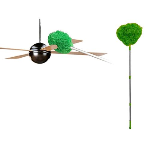 Plumeau pour ventilateur de plafond avec poignée amovible et longueur réglable
