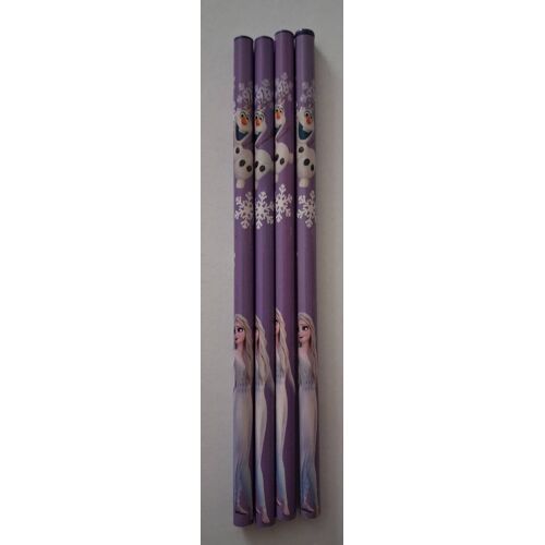Lot De 4 Crayons De Bois "La Reine Des Neiges"
