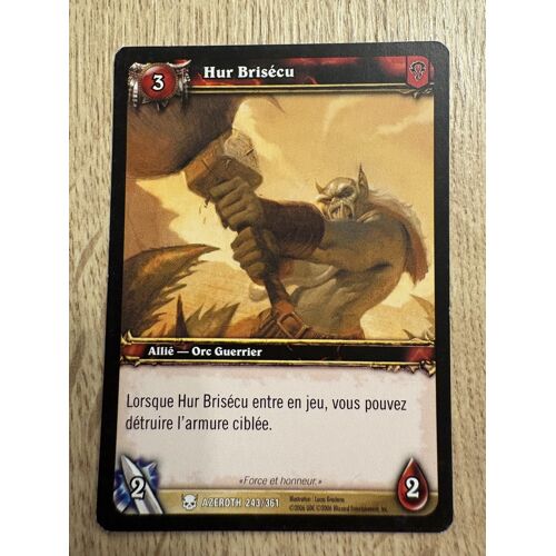 🇫🇷 Carte 243 /361 Our Brisécu 2007 French World Of Warcraft Wow Azeroth Tcg
