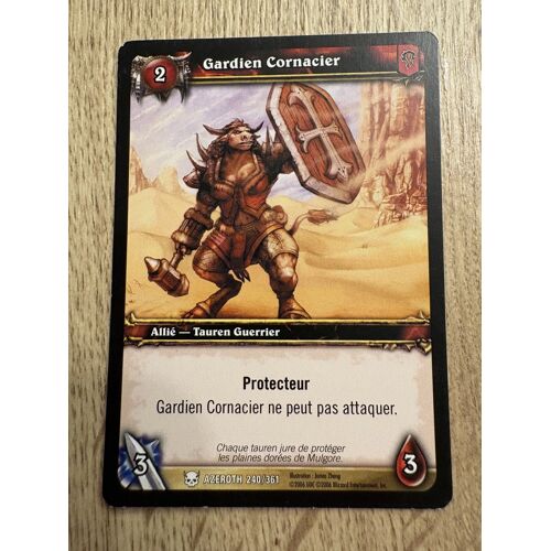 🇫🇷 Carte 240 / 361 Gardien Cornacier 2006 French World Of Warcraft Wow Azeroth Tcg