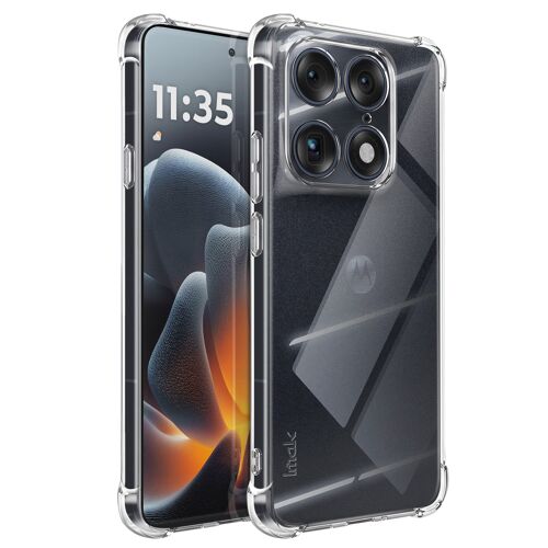 Coque pour Motorola Signature Antichoc en Silicone Compatible avec Charge Qi iMak Transparent