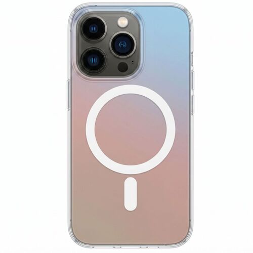Coque MagSafe pour iPhone 15 Pro Max Effet Holographique Antichoc et Anti-chutes 3mk Multicolore