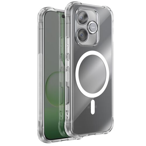 Coque Magnétique Antichoc pour Honor 600 Lite à Coins Bumper et Caméra Surélevée Transparent