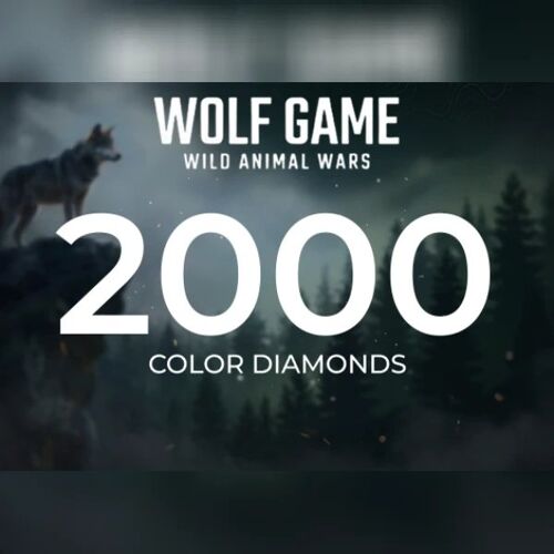 Wolf Game: Wild Animal Wars - 2000 Color Diamonds Direct Top-Up - GLOBAL