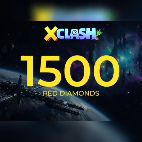 X-Clash - 1,500 Red Diamonds Direct Top-Up - GLOBAL
