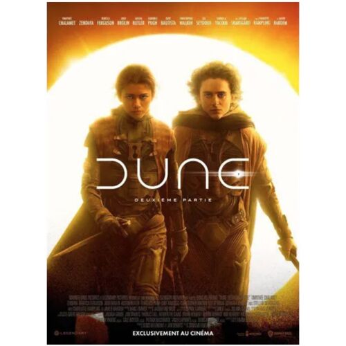 Dune, Deuxième Partie (Dune: Part Two) - Véritable Affiche De Cinéma Roulée - Format 40x60 - De Denis Villeneuve Avec Timothée Chalamet, Zendaya, Rand Faris, Javier Bardem - 2024