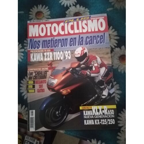 Motociclismo 1289 De 1992 Giro,Kawasaki Zzr 1100,Kawasaki Klx650r,Honda Nsr75,Derbi Gpr80r,Yamaha Tzr80rr,Kawasaki Kx125,Kx250,Puig,Albertijn,Rieju Drac Dl,Guidon D'Or,Colome