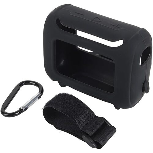 Case Silicone Compatible avec JBL GO5, Prend en Charge la Charge sans Fil - Mignon Dessin animé 3D - Noir