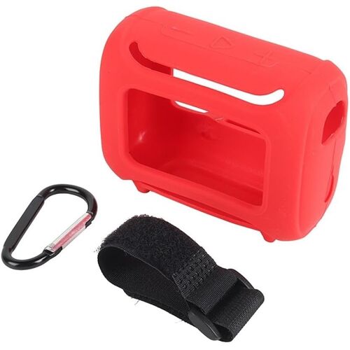Housse en Silicone pour JBL GO 5 Enceinte Ultra‑Portable - Design résistant aux chocs et étanche - (Rouge)