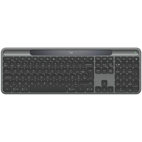 Logitech Signature Slim Solar + K980 clavier Universel RF sans fil + Bluetooth AZERTY Belge Graphite