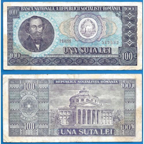 Roumanie 100 Lei 1966 Serie H Billet Europe Centrale