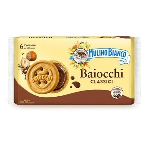 Mulino Bianco Baiocchi Con Crema Alla Nocciola E Cacao Cookie Noisettes, Cacao 336 G