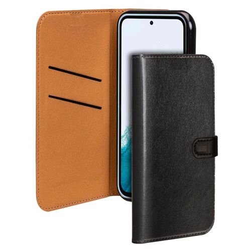 BIGBEN Connected - Étui à rabat pour téléphone portable - portefeuille - synthétique - noir - pour Samsung Galaxy A54