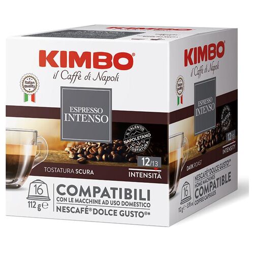 Kimbo Espresso Intenso Nescafè Dolce Gusto Capsule De Café Café Fortement Torréfié 16 Pièces