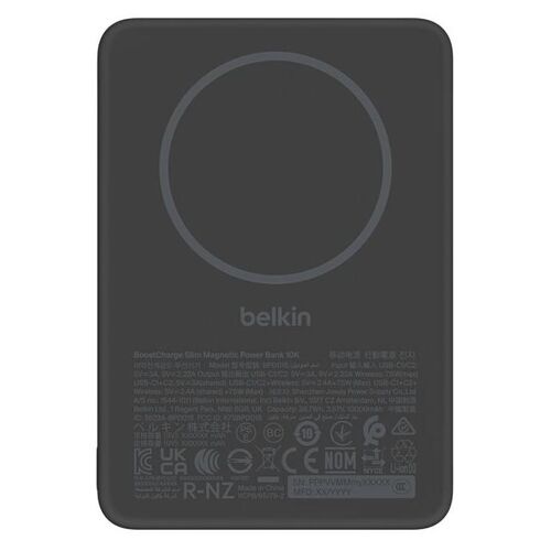Belkin Bpd015hqbk Banque D'alimentation Électrique Recharge Sans Fil Noir