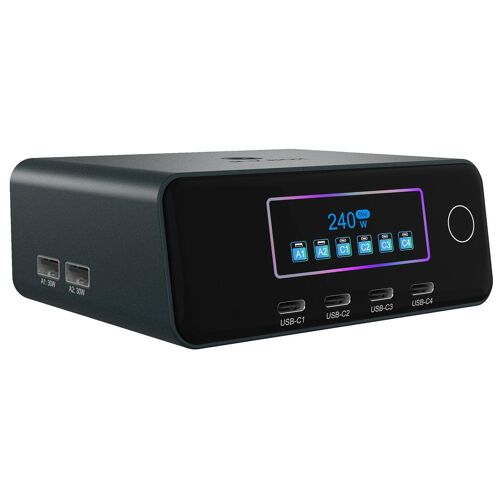 ICY BOX IB-PS2401 Universel Noir Secteur Charge rapide Intérieure