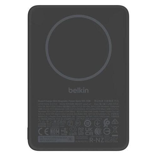Belkin Bpd017hqbk Banque D'alimentation Électrique 5000 Mah Recharge Sans Fil Noir